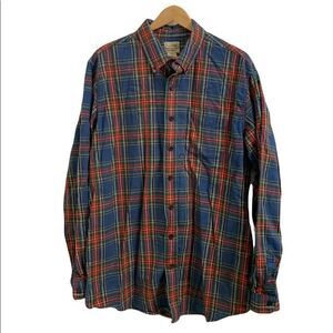 LL Bean Men’s Plaid Flannel Button Up Shirt - Size Large Tall